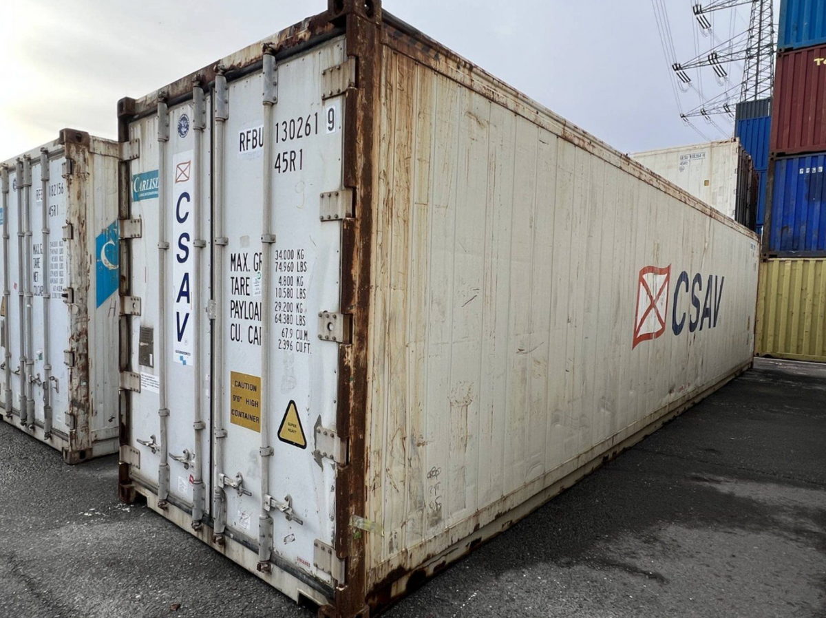 12m (40ft) High Cube Shipping Container - Insulated Thermal Storage Unit (Ex-Refrigerated Base) | SA 