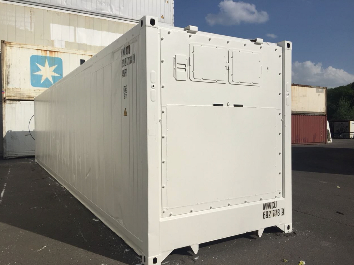 12m (40ft) High Cube Shipping Container - Insulated Thermal Storage Unit (RAL 9010 Pure White) | SA