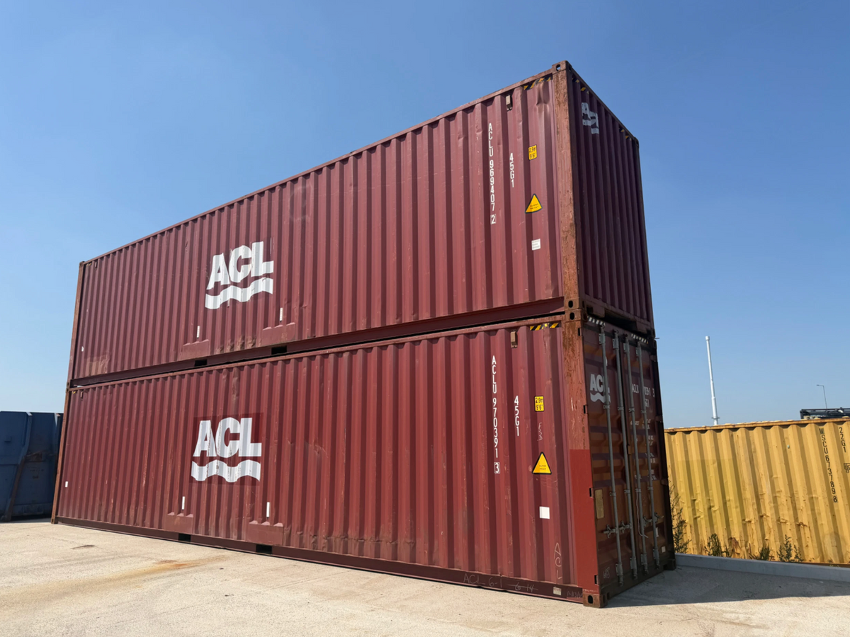 12m (40ft) High Cube Shipping Container - Used Wind and Watertight Storage Unit
