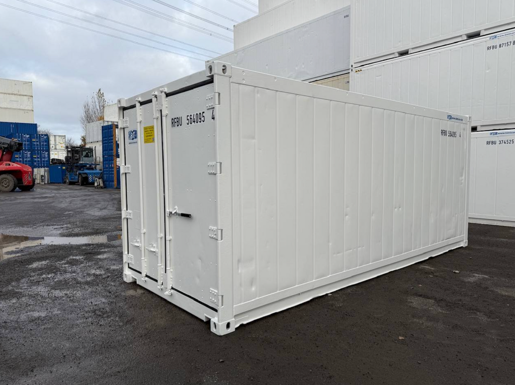 6m (20ft) Shipping Container - Insulated Thermal Storage Unit with Easy-Open Door (RAL 9003) 1