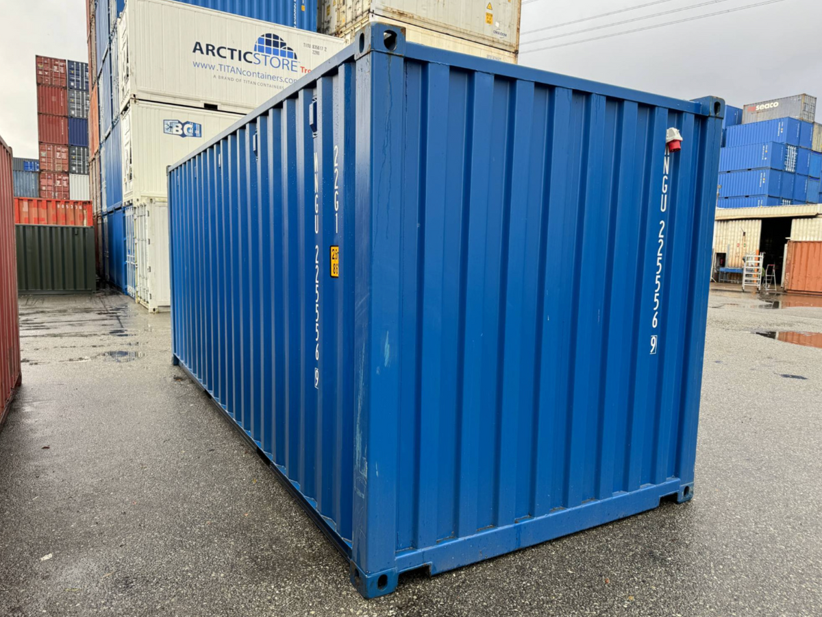 6m (20ft) Shipping Container - New One-Trip Storage Unit with Side Door & Electrical Kit