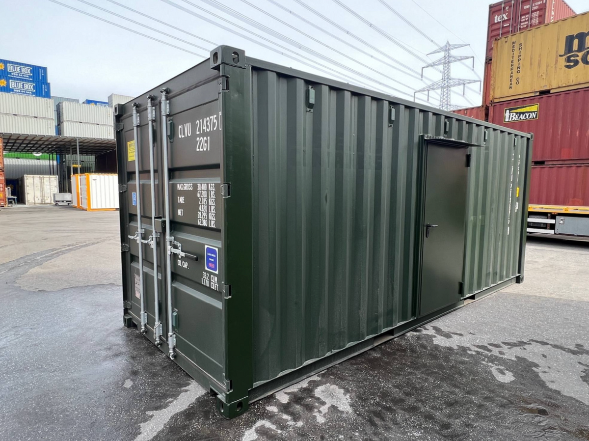 6m (20ft) Shipping Container - New One-Trip Storage Unit with Side Door & Electrical Kit | SA Depot