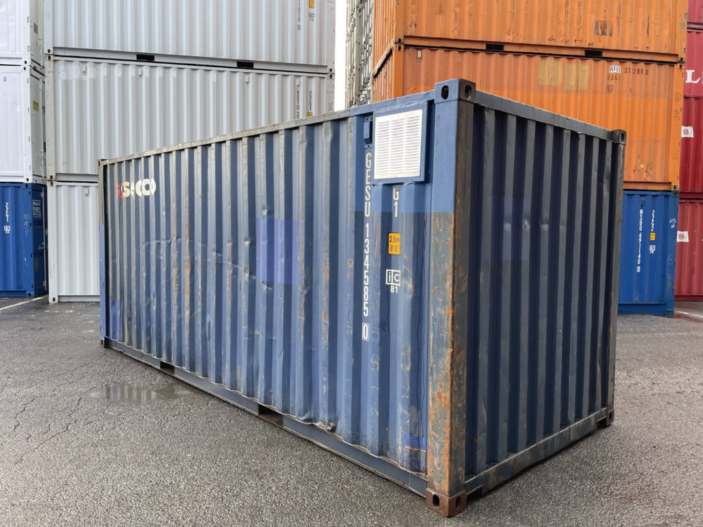 6m (20ft) Shipping Container - New One-Trip Storage Unit with Ventilation Grille | SA 02
