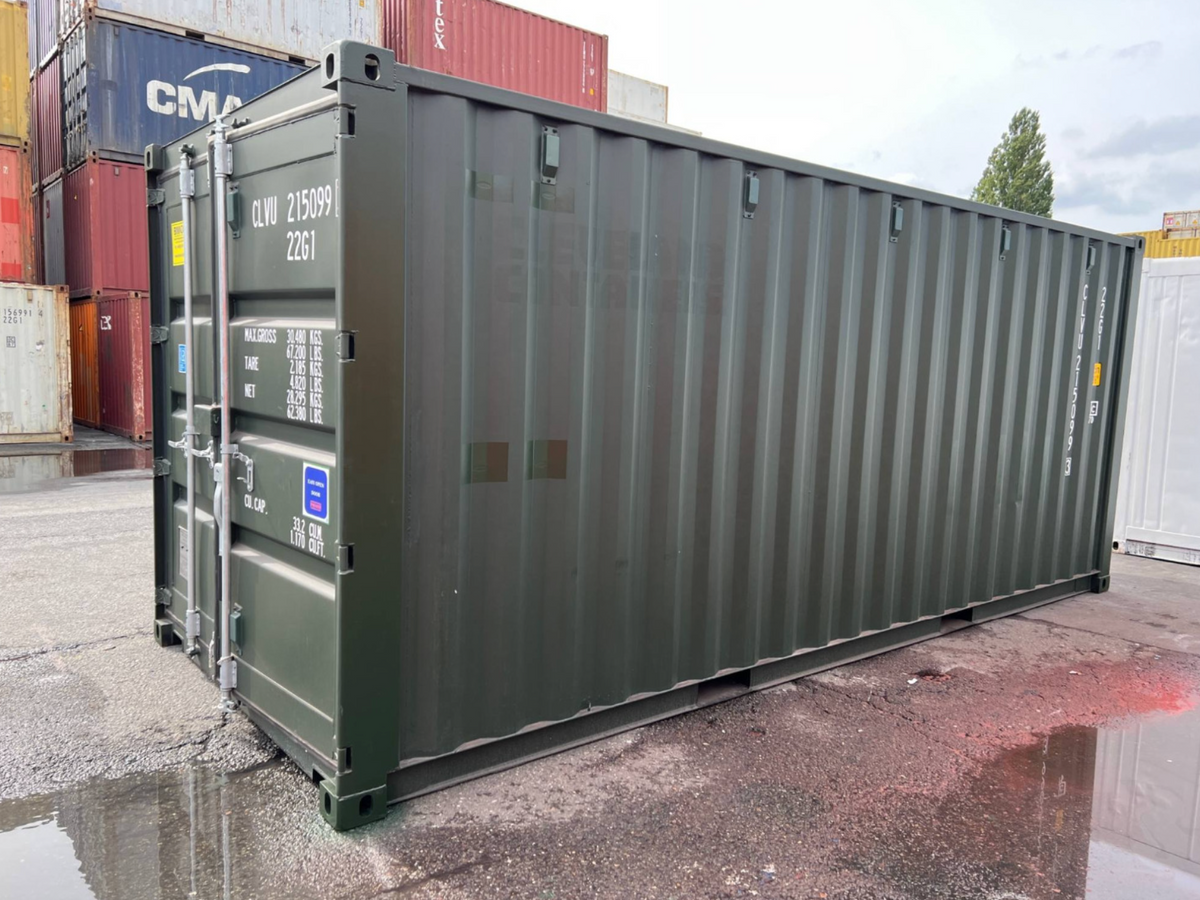 20ft Standard Storage Container with Pre-Installed Interior Lighting (One-Trip)